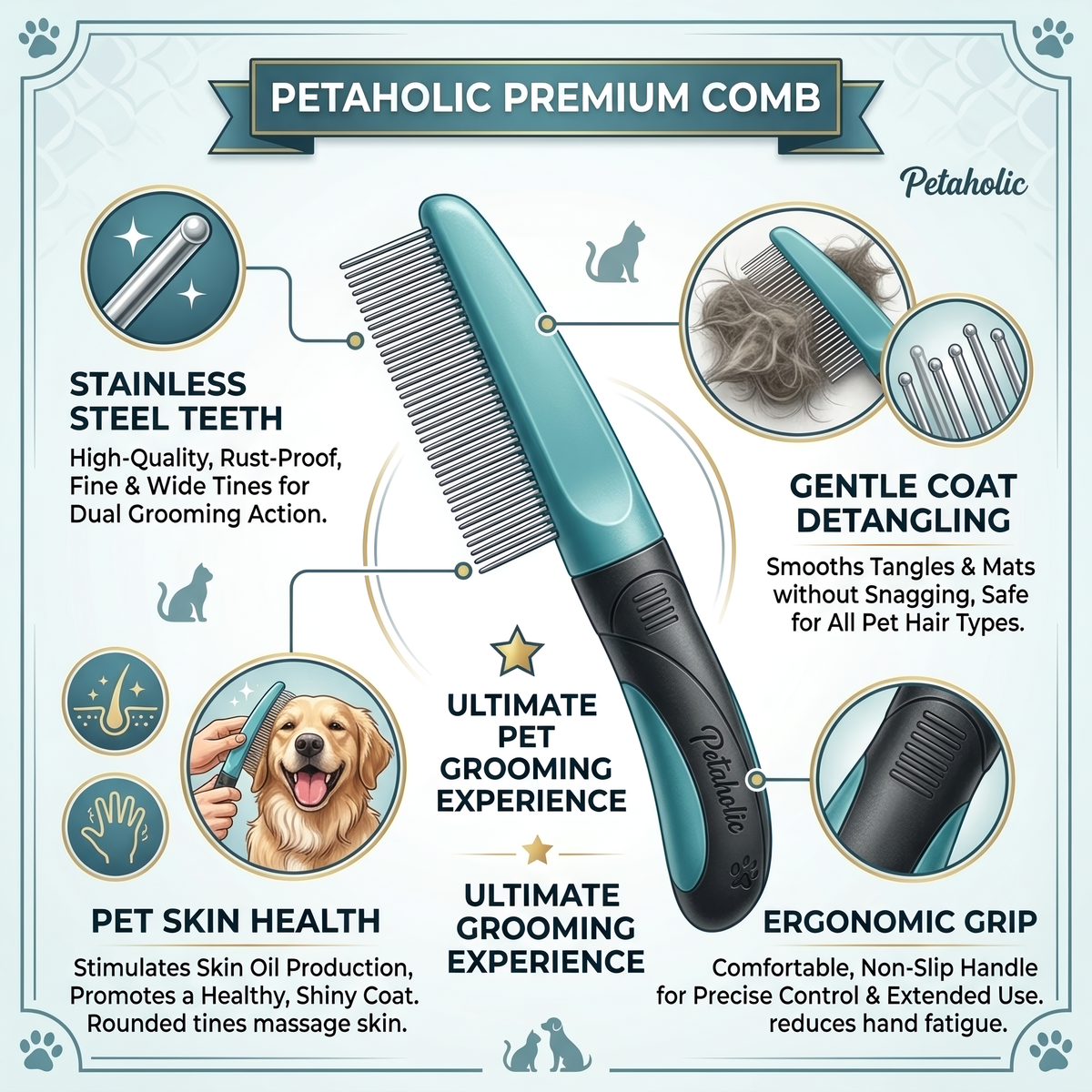 Petaholic Premium Comb