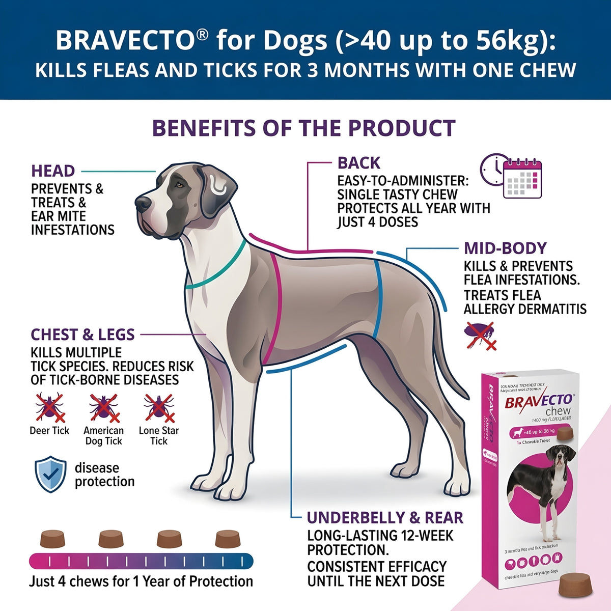 Bravecto (40-56 kg)