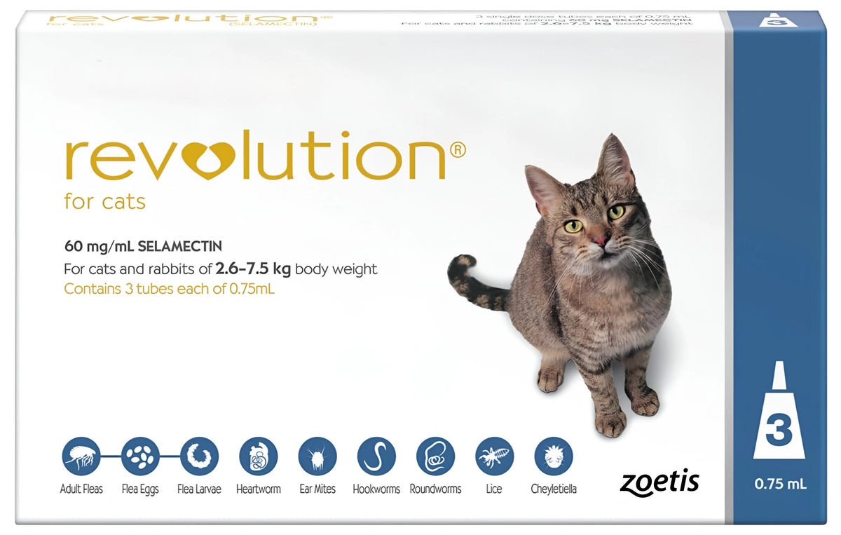 Zoetis Revolution Spot on for Cats (2.6 - 7.5 kg)