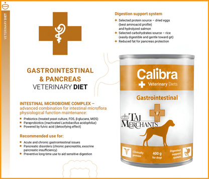 Calibra Gastronintestinal and Pancreas Wet food for Dogs
