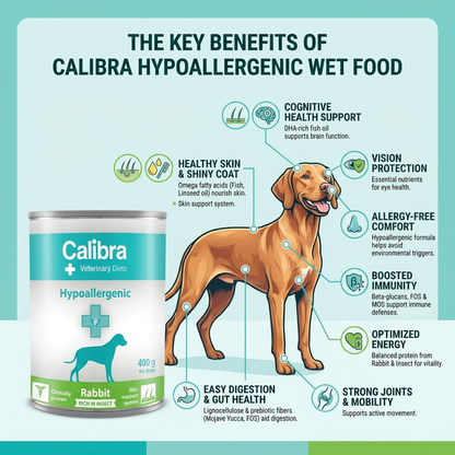 Calibra Hypoallergenic Rabbit and Insect Wet food for Dogs
