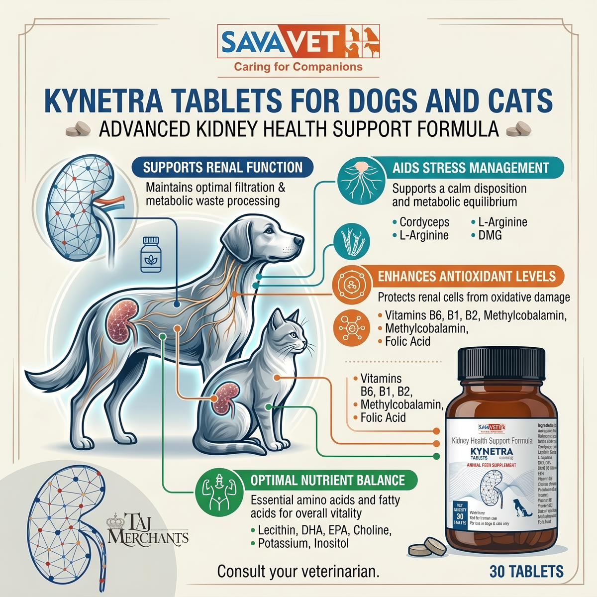 Savavet Kynetra Tablets for Dogs and Cats