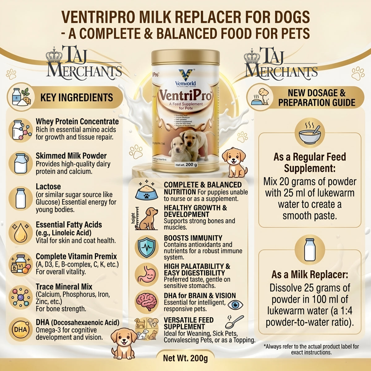 Venkys Ventripro Puppy Milk