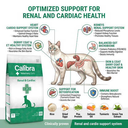 Calibra Renal and Cardiac Dry food for Cats