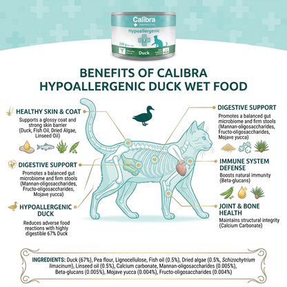 Calibra Hypoallergenic Duck Wet food for Cats