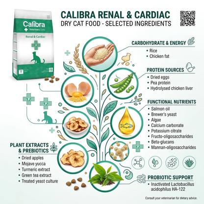 Calibra Renal and Cardiac Dry food for Cats