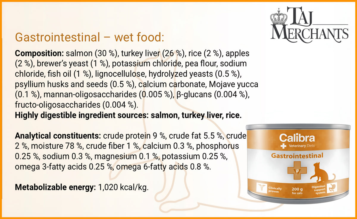 Calibra Gastronintestinal and Pancreas Wet food for Cats