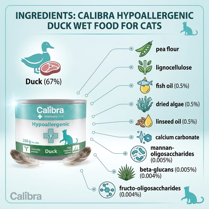 Calibra Hypoallergenic Duck Wet food for Cats